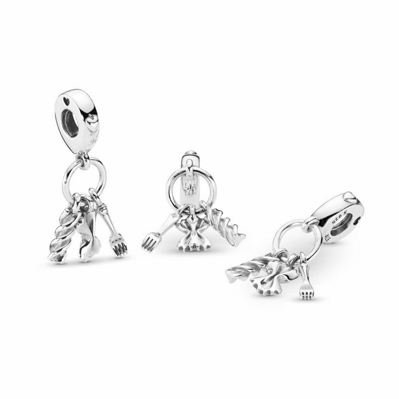 Pandora Love Pasta Dangle Charm Ireland - Sterling Silver - 397241SET